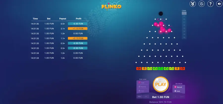 Plinko casino 1win